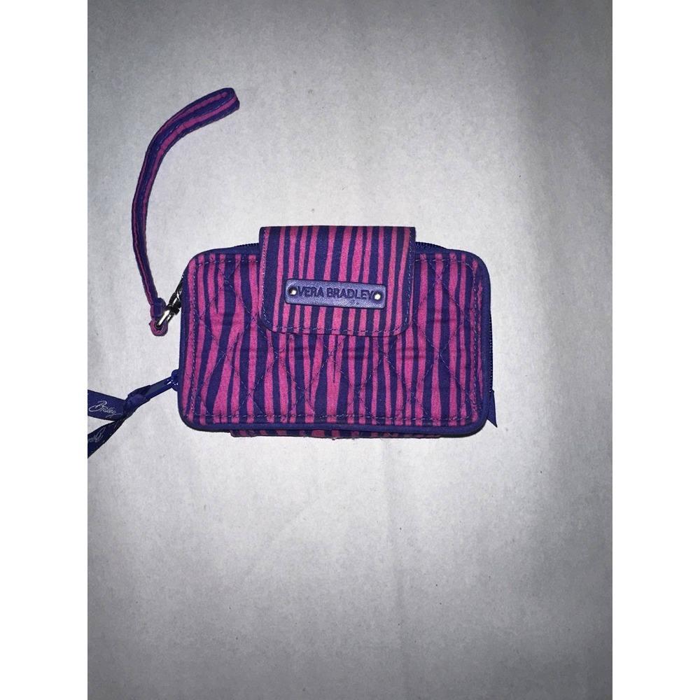 Vera Bradley "Impressionista Stripe" Quilted Cotton Wristlet Wallet